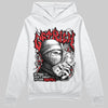 Black and White Sneakers DopeSkill Hoodie Sweatshirt Wealthy Graphic Streetwear - White