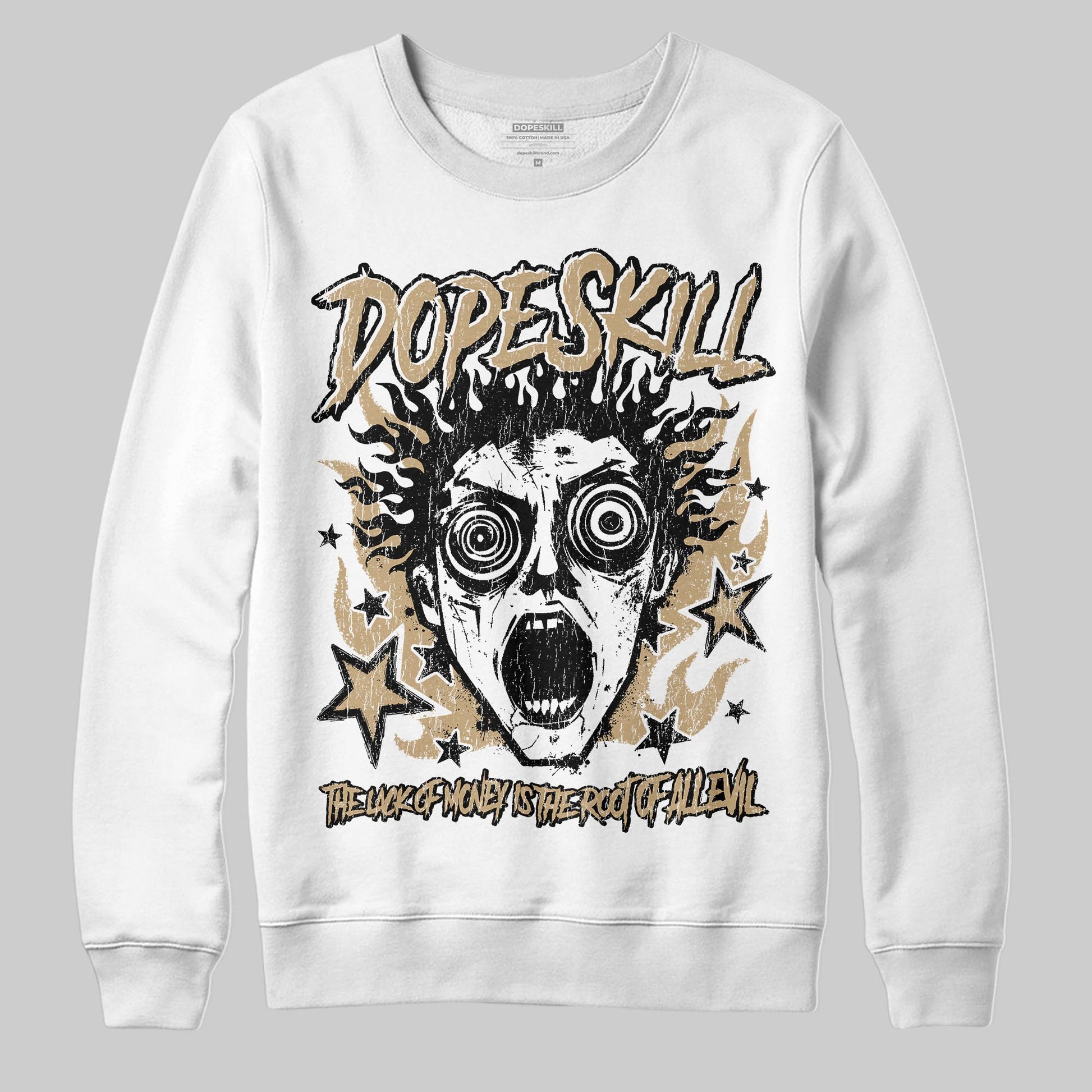 Jordan 11 City Pack “H-Town” DopeSkill Sweatshirt Root of Evil Graphic Streetwear - White