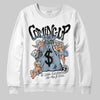 Jordan 40 “Blue Suede” DopeSkill Sweatshirt Money Bag Coming Up Graphic Streetwear - White