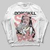 Jordan 40 “Dusty Rose” DopeSkill Long Sleeve T-Shirt Stay It Busy Graphic Streetwear - White
