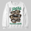 Jordan 13 GS “Pine Green” DopeSkill Sweatshirt The Mouth With No Droughts Graphic Streetwear - White
