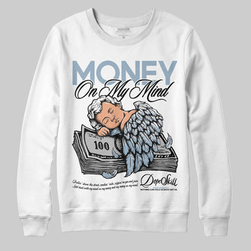 Jordan 40 “Blue Suede” DopeSkill Sweatshirt MOMM Graphic Streetwear - White