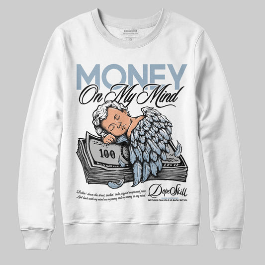 Jordan 40 “Blue Suede” DopeSkill Sweatshirt MOMM Graphic Streetwear - White