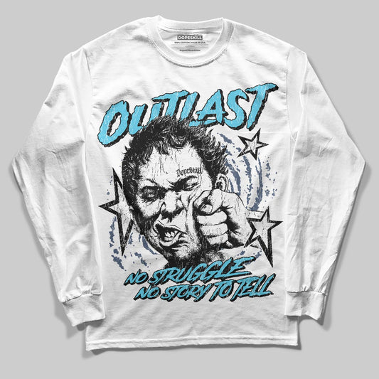 Jordan 11 Retro Gamma Blue (2025) DopeSkill Long Sleeve T-Shirt Outlast Graphic Streetwear - White