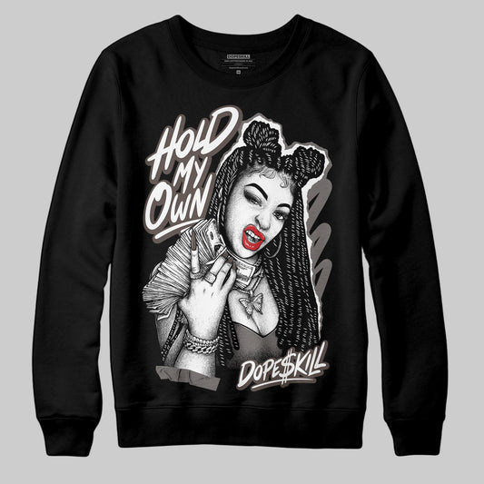 Jordan 4 Retro Cave Stone DopeSkill Sweatshirt New H.M.O Graphic Streetwear - Black
