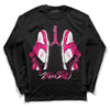 Jordan 1 Low GS “Fierce Pink” Dopeskill Long Sleeve T-Shirt Breathe Graphic Streetwear - Black