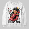 Jordan 11 “Bred Velvet” DopeSkill Sweatshirt Heaven Sent Graphic Streetwear - White