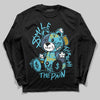 Jordan 11 Retro Gamma Blue (2025) DopeSkill Long Sleeve T-Shirt Smile Through The Pain Graphic Streetwear - Black