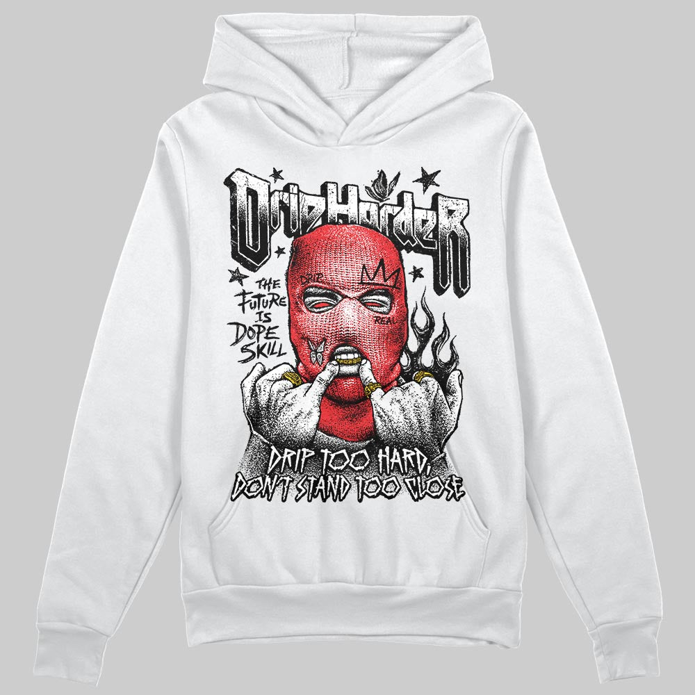 Black and White Sneakers DopeSkill Hoodie Sweatshirt Drip Harder Graphic Streetwear - White