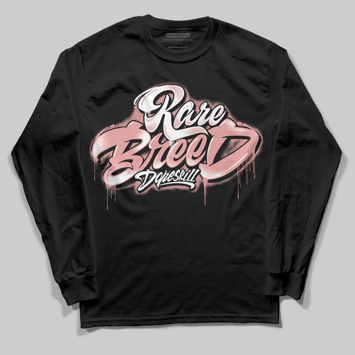 Jordan 40 “Dusty Rose” DopeSkill Long Sleeve T-Shirt Rare Breed Type Graphic Streetwear - Black