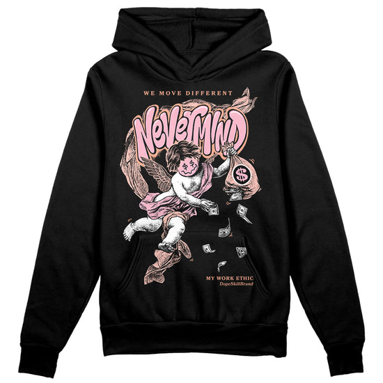 Jordan 11 Low “Legend Pink” DopeSkill Hoodie Sweatshirt Nevermind Graphic Streetwear - Black