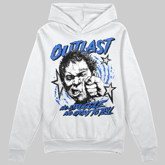 Royal Blue Sneakers DopeSkill Hoodie Outlast Graphic Streetwear - White