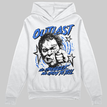 Royal Blue Sneakers DopeSkill Hoodie Outlast Graphic Streetwear - White