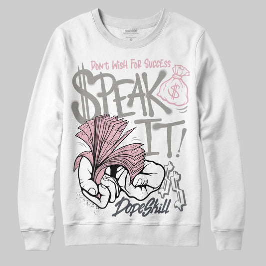 Air Max 95 OG “Pink Foam” DopeSkill Sweatshirt Speak It Graphic Streetwear - White