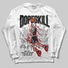 Jordan 11 “Bred Velvet” DopeSkill Long Sleeve T-Shirt Thunder Dunk Graphic Streetwear - White 