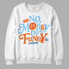 Dunk Low Futura University Blue DopeSkill Sweatshirt No Money No Funny Graphic Streetwear - White