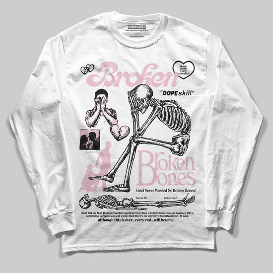 Jordan 5 OG “35th Anniversary” DopeSkill Long Sleeve T-Shirt Broken Bones Graphic Streetwear - White
