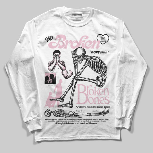 Jordan 5 OG “35th Anniversary” DopeSkill Long Sleeve T-Shirt Broken Bones Graphic Streetwear - White