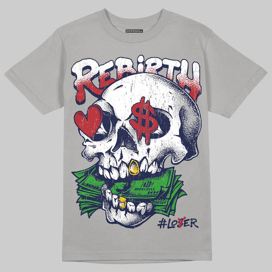 Jordan 12 Retro French Blue (2025) DopeSkill T-Shirt Rebirth Graphic Streetwear - Gravel