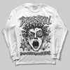 Jordan 5 Retro Wolf Grey (2026) DopeSkill Long Sleeve T-Shirt Root of Evil Graphic Streetwear - White 