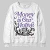 Jordan 11 "Mojave" DopeSkill Sweatshirt Money Is Our Motive Typo Graphic Streetwear - White 