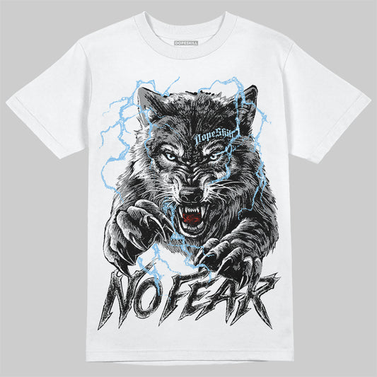 Jordan 5 Retro Wolf Grey (2026) DopeSkill T-Shirt No Fear Graphic Streetwear - White