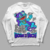 Jordan 6 "Aqua" DopeSkill Long Sleeve T-Shirt Born To Be Rich Graphic Streetwear - White 