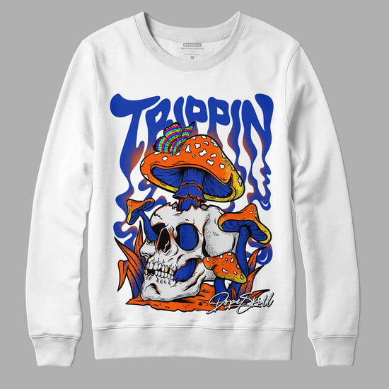 Dunk Low Futura Orange Blaze DopeSkill Sweatshirt Trippin Graphic Streetwear - White