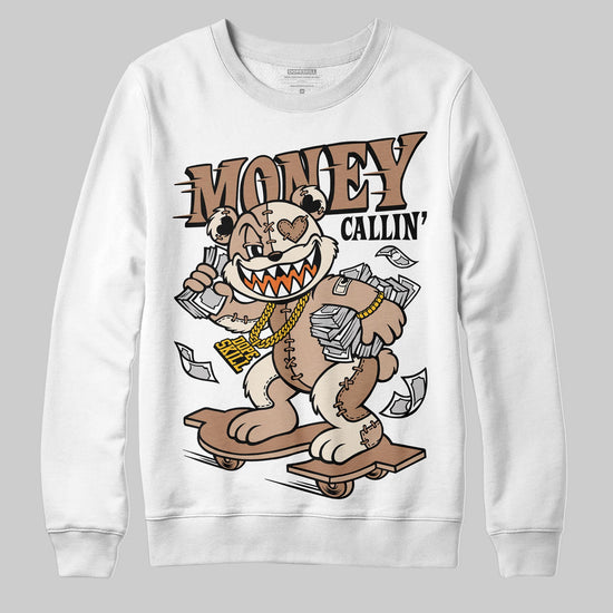 Jordan 4 Retro Cozy Girl DopeSkill Sweatshirt Money Callin' Graphic Streetwear - White