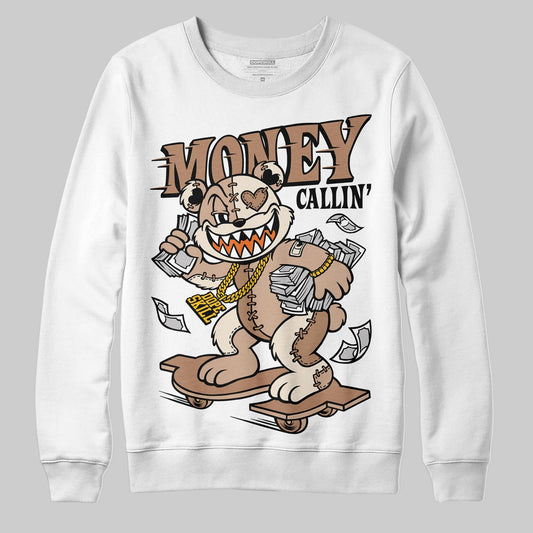 Jordan 4 Retro Cozy Girl DopeSkill Sweatshirt Money Callin' Graphic Streetwear - White