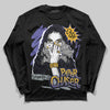 Jordan 4 Retro Lakers DopeSkill Long Sleeve T-Shirt NPC Graphic Streetwear - Black