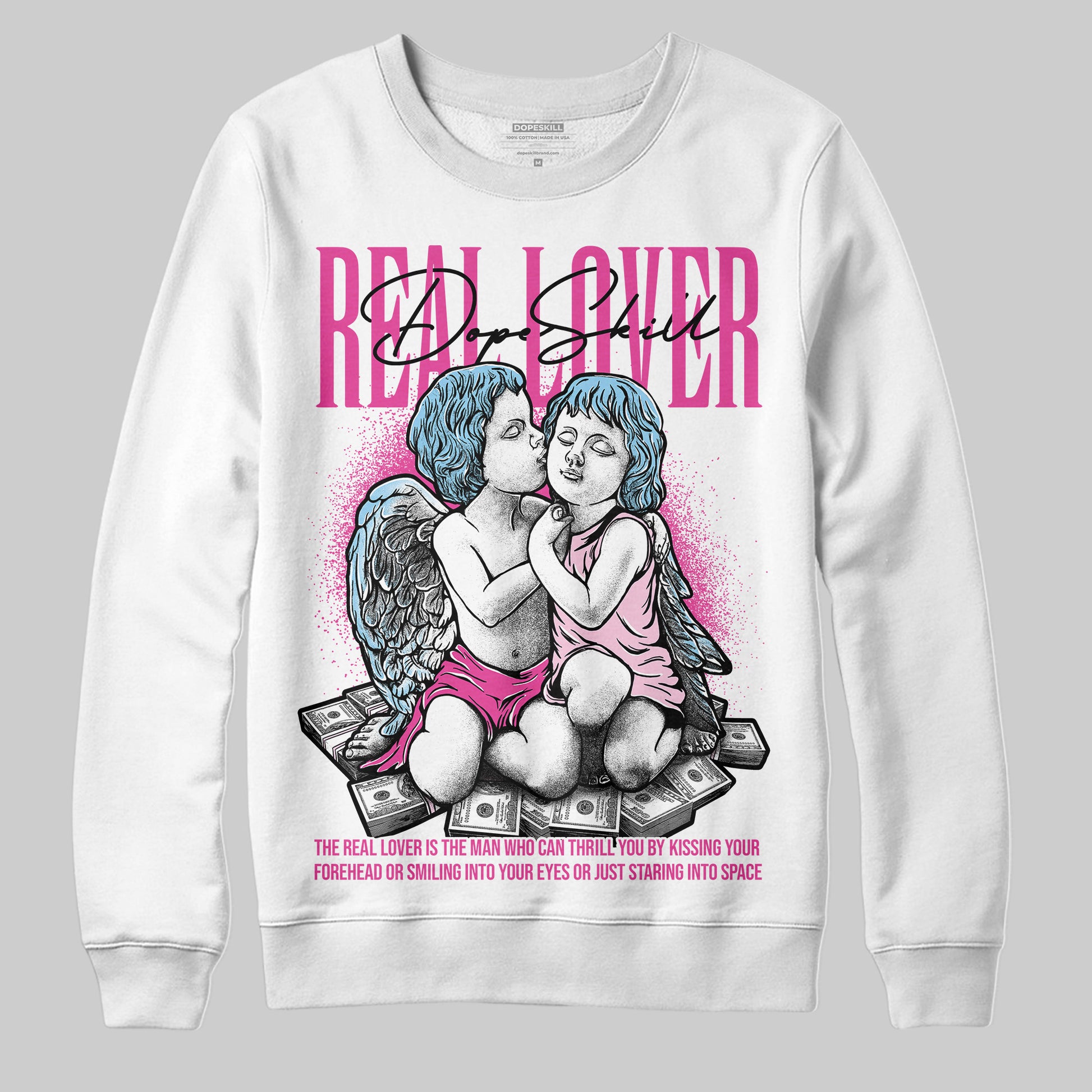 Jordan 6 “Doernbecher” DopeSkill Sweatshirt Real Lover Graphic Streetwear - White