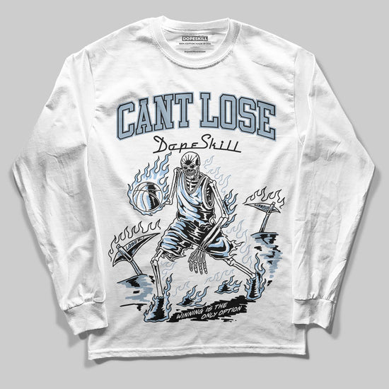 Jordan 40 “Blue Suede” DopeSkill Long Sleeve T-Shirt Cant Lose Graphic Streetwear - White 