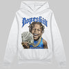 Royal Blue Sneakers DopeSkill Hoodie Money Loves Me Graphic Streetwear - White