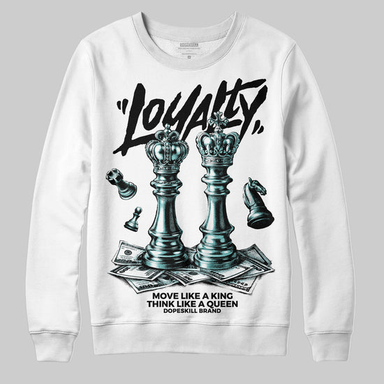Black and White Sneakers DopeSkill Sweatshirt Loyalty Graphic Streetwear - White