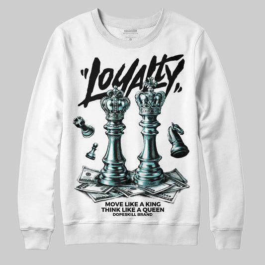 Black and White Sneakers DopeSkill Sweatshirt Loyalty Graphic Streetwear - White