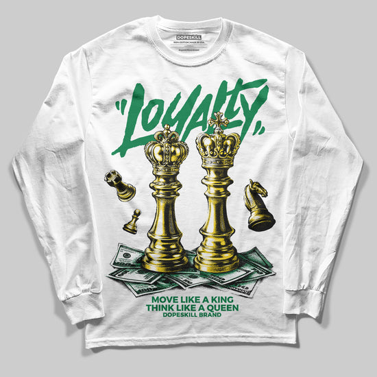 Green Sneakers DopeSkill Long Sleeve T-Shirt Loyalty Graphic Streetwear - White