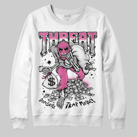 Asics Gel-Kayano 14 ‘Cream Sweet Pink’ DopeSkill Sweatshirt Threat Graphic Streetwear - White
