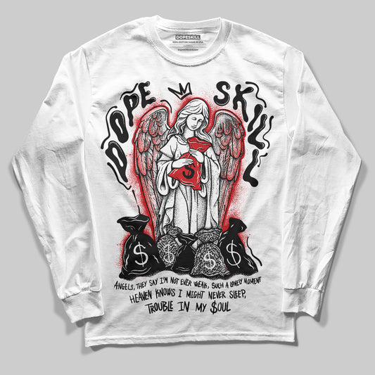 Jordan 3 OG “Black Cement” DopeSkill Long Sleeve T-Shirt Angels Graphic Streetwear - White 