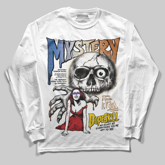 Jordan 17 Retro Low SP Infinite Archives DopeSkill Long Sleeve T-Shirt Mystery Ghostly Grasp Graphic Streetwear - White