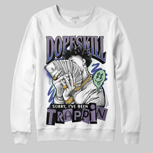 Jordan 1 Retro Low OG Zion Williamson Voodoo Alternate DopeSkill Sweatshirt Sorry I've Been Trappin Graphic Streetwear - White