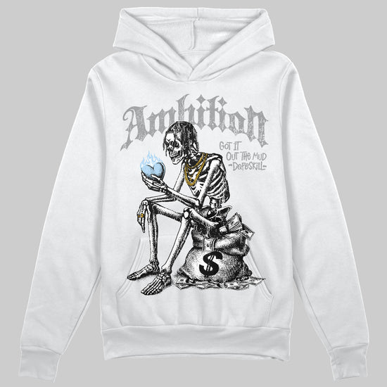 Jordan 5 Retro Wolf Grey (2026) DopeSkill Hoodie Sweatshirt Ambition Graphic Streetwear - White 