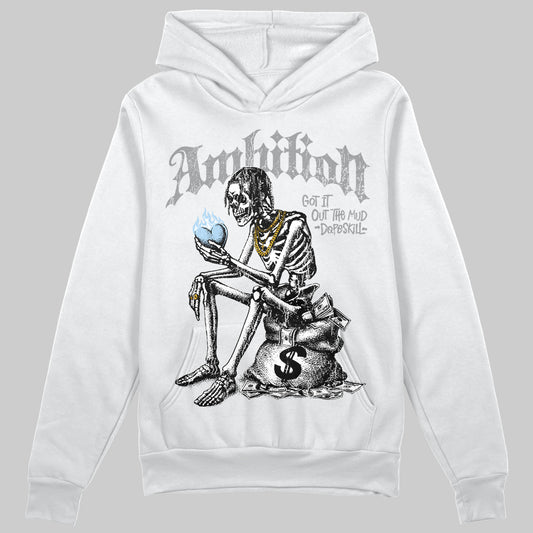 Jordan 5 Retro Wolf Grey (2026) DopeSkill Hoodie Sweatshirt Ambition Graphic Streetwear - White 