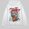 Jordan 3 OG “Black Cement” DopeSkill Hoodie Sweatshirt Never Stop Hustling Graphic Streetwear - White