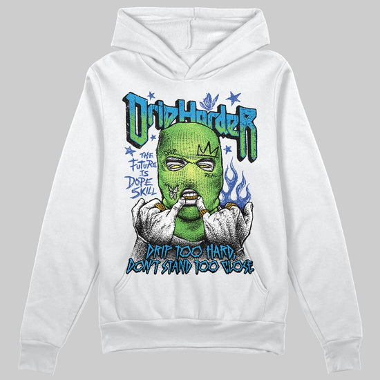Royal Blue Sneakers DopeSkill Hoodie Sweatshirt Drip Harder Graphic Streetwear - White