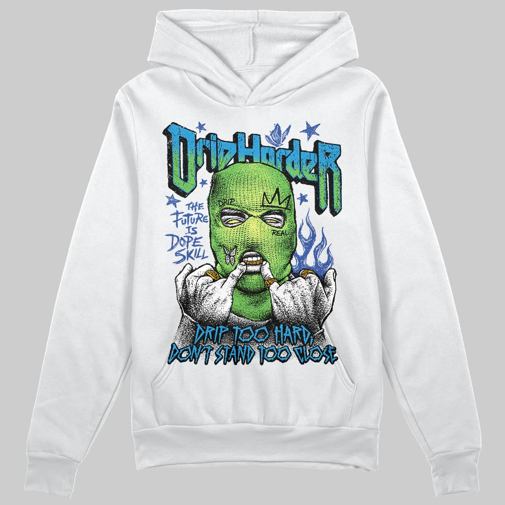 Royal Blue Sneakers DopeSkill Hoodie Sweatshirt Drip Harder Graphic Streetwear - White
