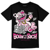 Dunk Low LX Pink Foam DopeSkill T-Shirt Born To Be Rich Graphic Streetwear - Black