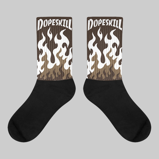 Mocha 1s DopeSkill Sublimated Socks FIRE Graphic