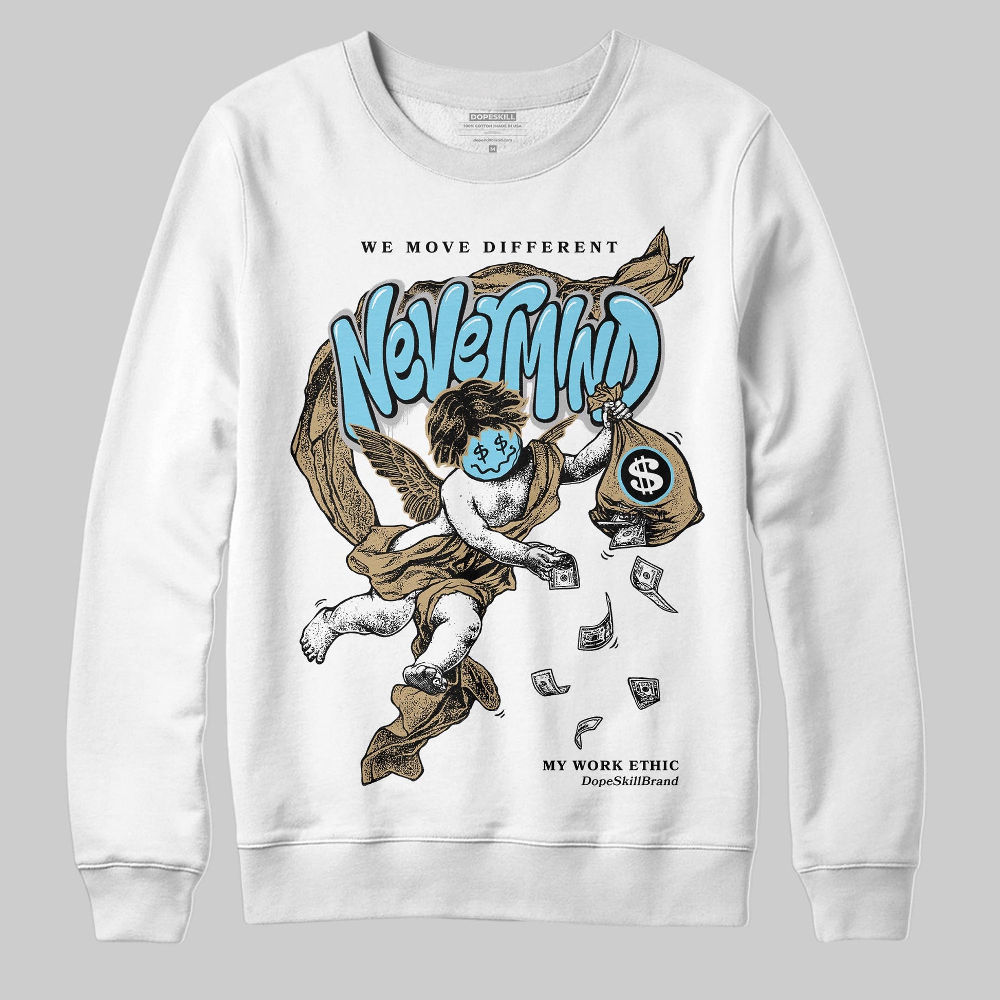 Jordan 11 City Pack “H-Town” DopeSkill Sweatshirt Nevermind Graphic Streetwear - White