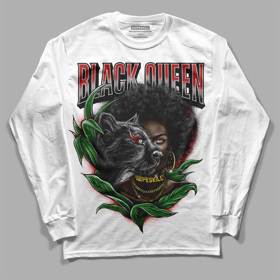 Jordan 14 "Black/White" DopeSkill Long Sleeve T-Shirt New Black Queen Graphic Streetwear - White